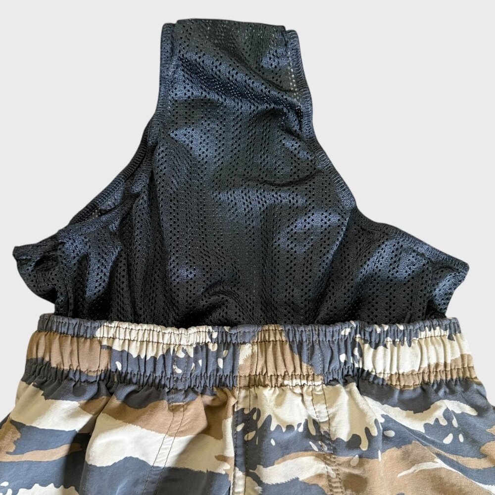 Patagonia Baggies Longs Hybrid Shorts Tan Tiger Camo Boy's Small Swim Gorpcore - Picture 8 of 9